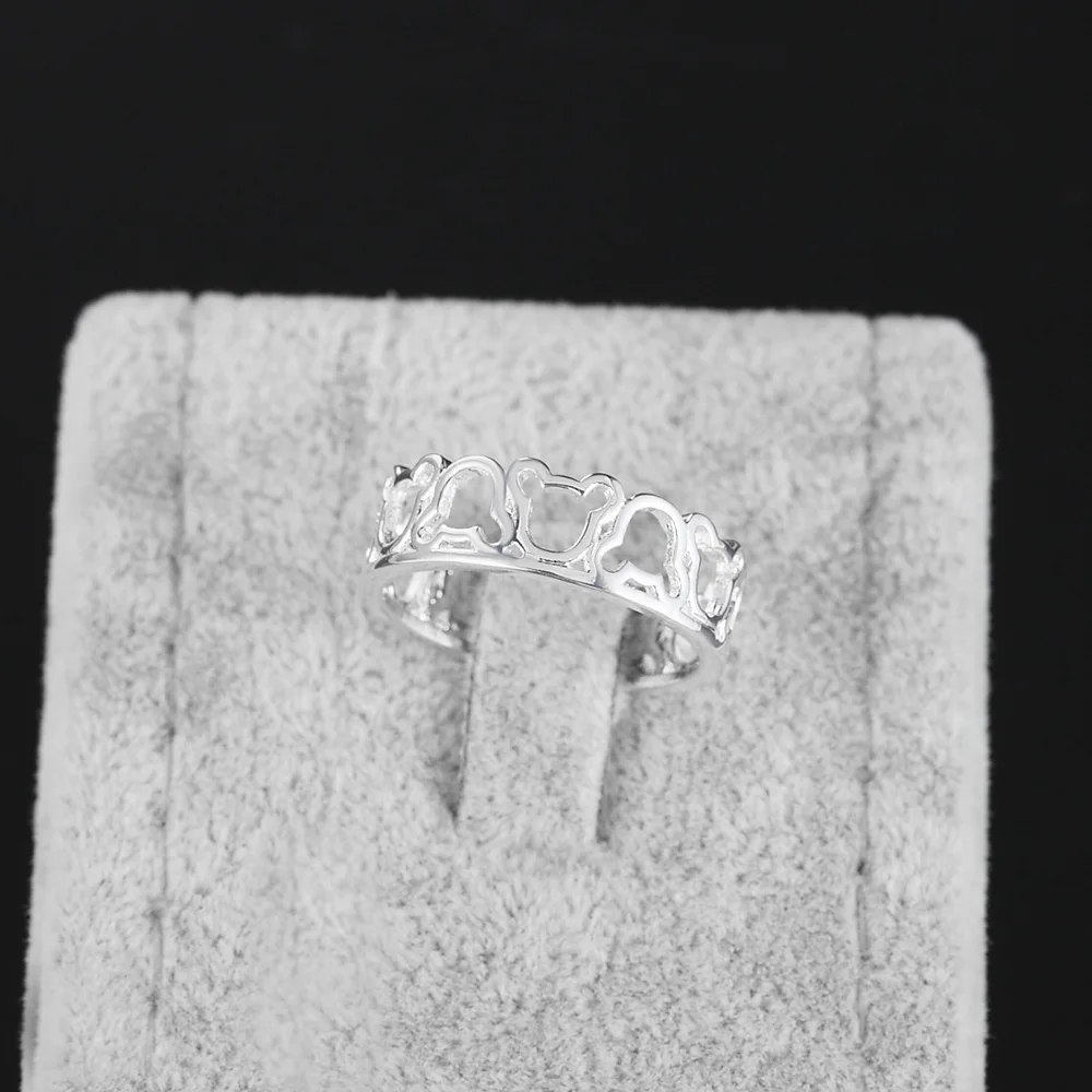 Женское кольцо с Микки Маусом из серебра 925 пробы | Украшения и аксессуары