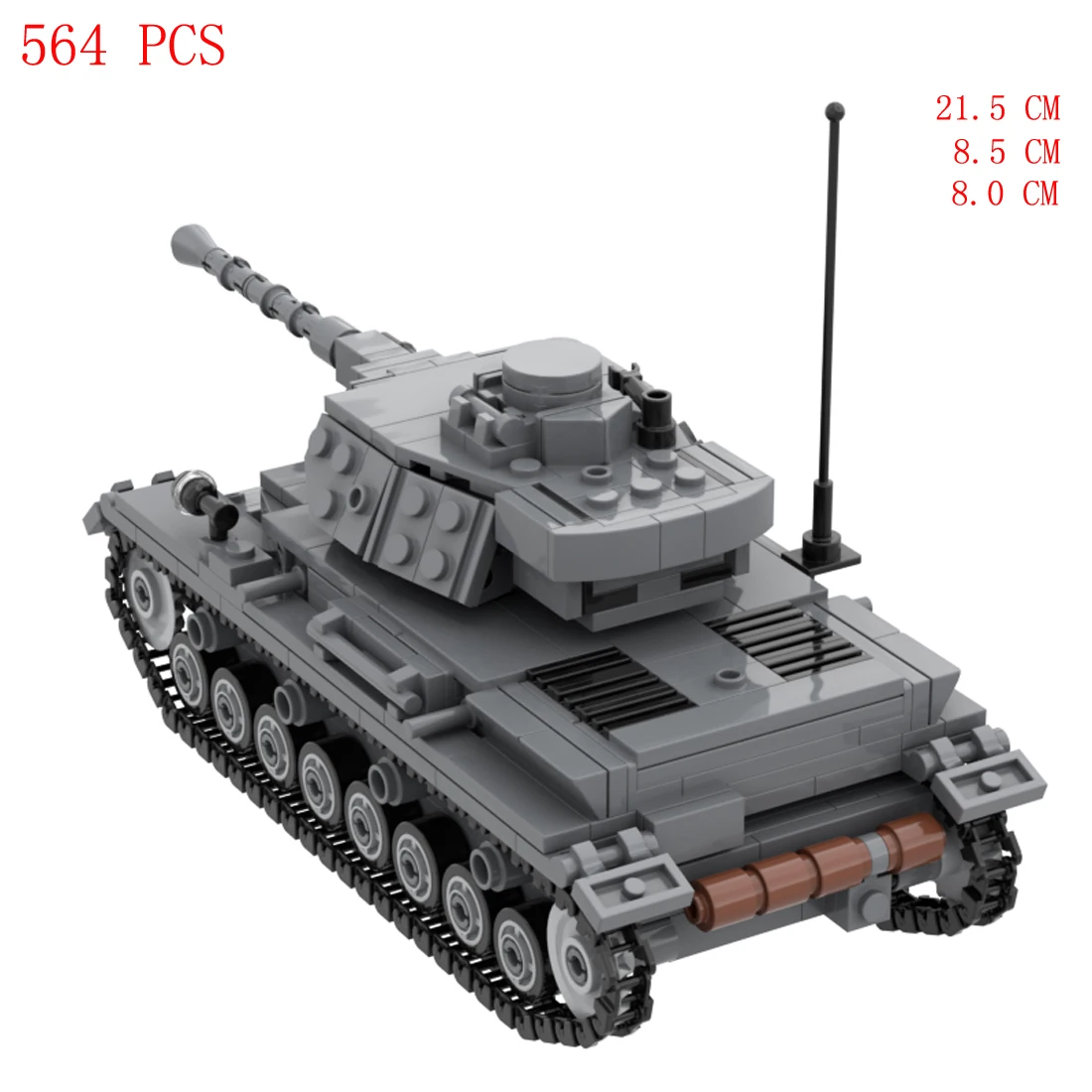 

hot wwII military vehicles Germany Army Panzerkampfwagen IV F tank war equipment model Building Blocks weapons bricks toys gift