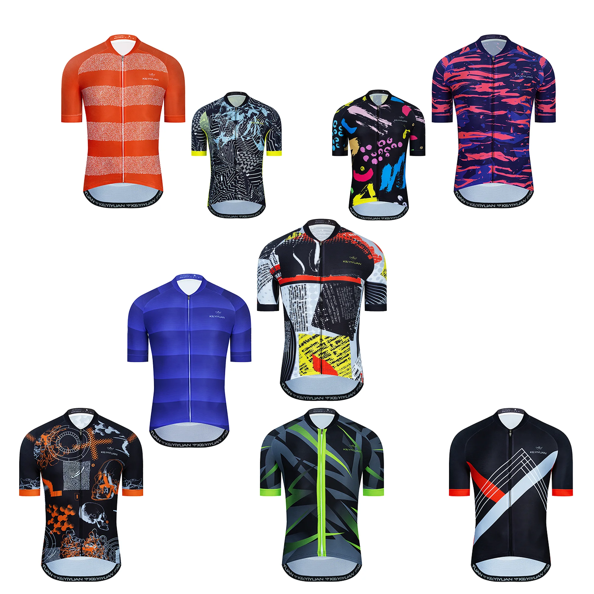 

KEYIYUAN Men Summer Cycling Wear MTB Maillot Cycling Shirt Downhill Cycling Wear Mountain Bike Wear Poleras MTB Moletom Maillots