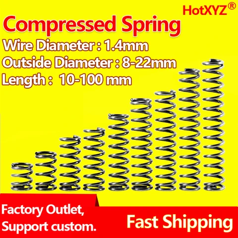 Цилиндрическая пружина компрессионного ротора HotXYZ 65Mn