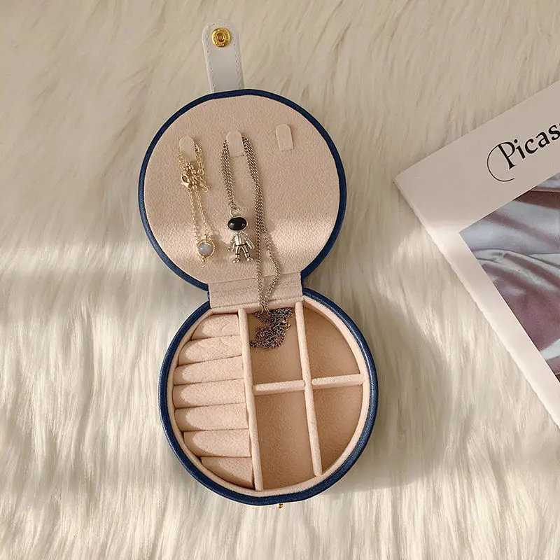 

Rectangular Large Capacity Storage Box Female Necklace Ring Earrings Jewelry Organizer Decoration Display Holder