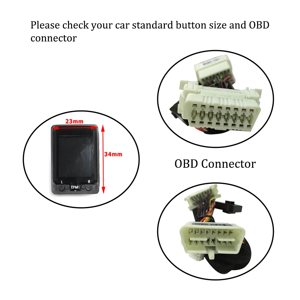 Для Toyota Corolla Prado Camry ЖК цифровой OBD TPMS 4 шины нет необходимости внутренний датчик