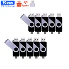 10 шт.лот, USB флеш-накопитель OTG, 64 ГБ, 32 ГБ, usb флеш-накопитель 16 ГБ, 128 ГБ, 4 Гб