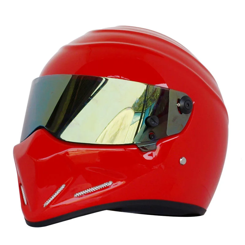 Мотоциклетный шлем с полным лицом гоночный в горошек утвержденная Автомобильная