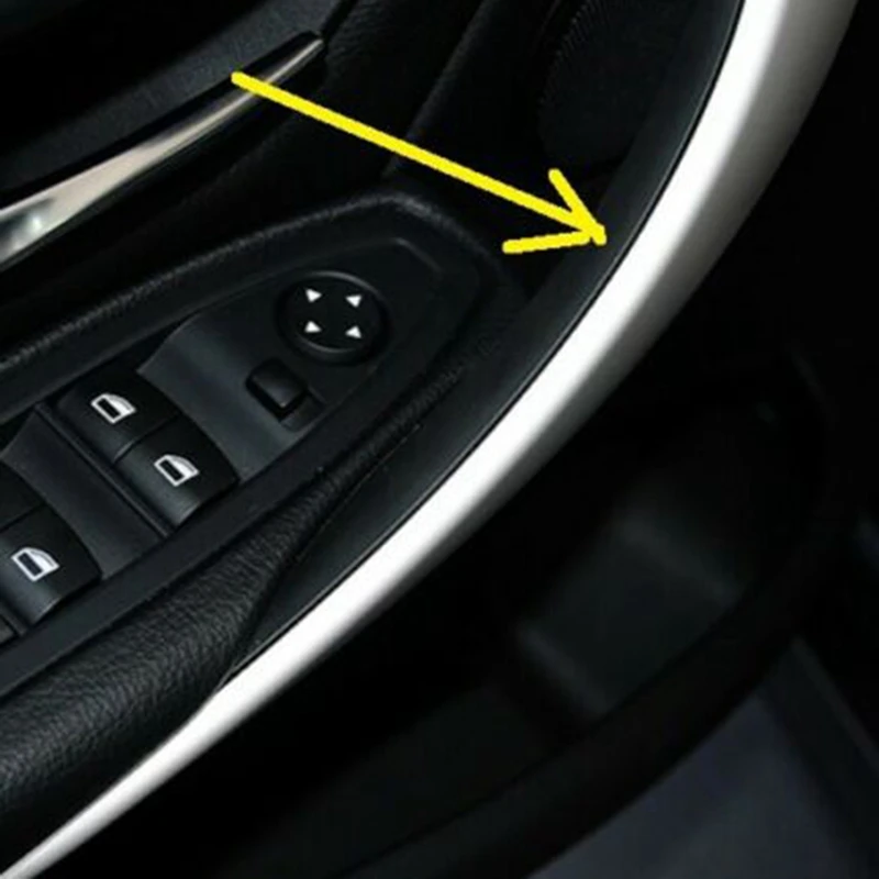 

4 Car Styling Interior Door Handle Cover Trim Door Bowl Stickers Decoration for -BMW 3 4 Series 3GT F30 F32 F34