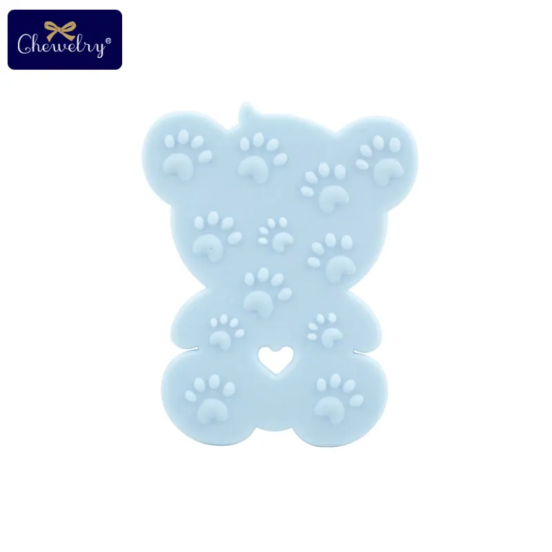 1 шт. BPA бесплатно Teddy Bear зубной прорезыватель для малышей силиконовый мультфильм животных грызунов Прорезыватель для зубов для младенцев Ожерелье Подвеска для детей игрушки