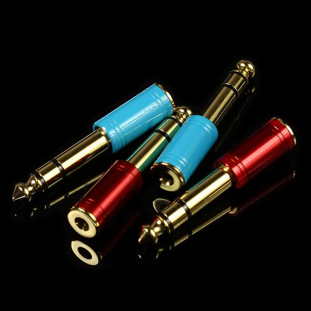 

New 3.5mm Female to 6.5mm Male Audio Jack Adapter Stereo Plug Socket for Electric Guitars Microphone Headphone Convertor