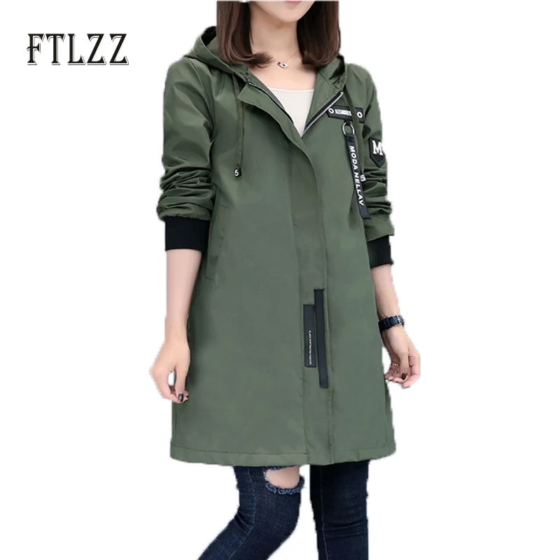 2017 Новая Коллекция Весна Осень Пальто Женщины Причинно С Длинным Рукавом