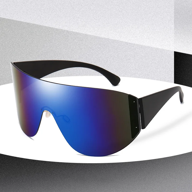 

New Big Frame Sunglasses Men's Vintage Rimless Goggle Sun Glasses For Women Brand Designer Oversized Frameless Eyeglasses