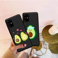 lovely fruit avocado cute cartoon soft phone case for samsung s21 s20 s7 s8 s9 s10 plus note 9 10 20 ultra cover coque