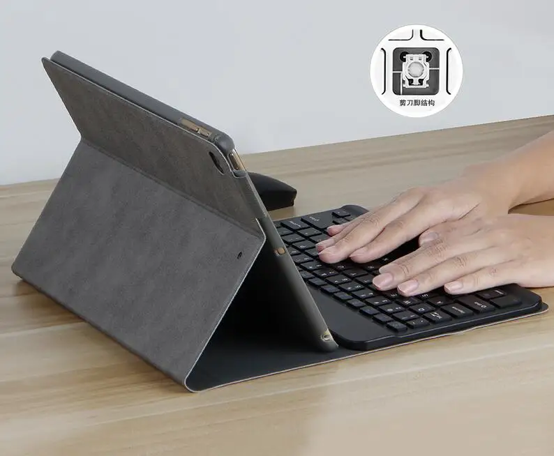 Обложка для IPad 8th 7th 10 2 дюймов светильник в виде планшета Keybaord 2019 2020 Беспроводной