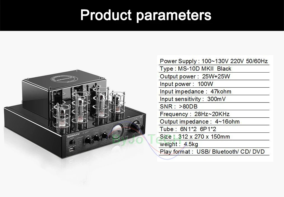 Nobsound MS 10D трубка усилитель мощности hi fi домашняя стерео аудио вакуумная