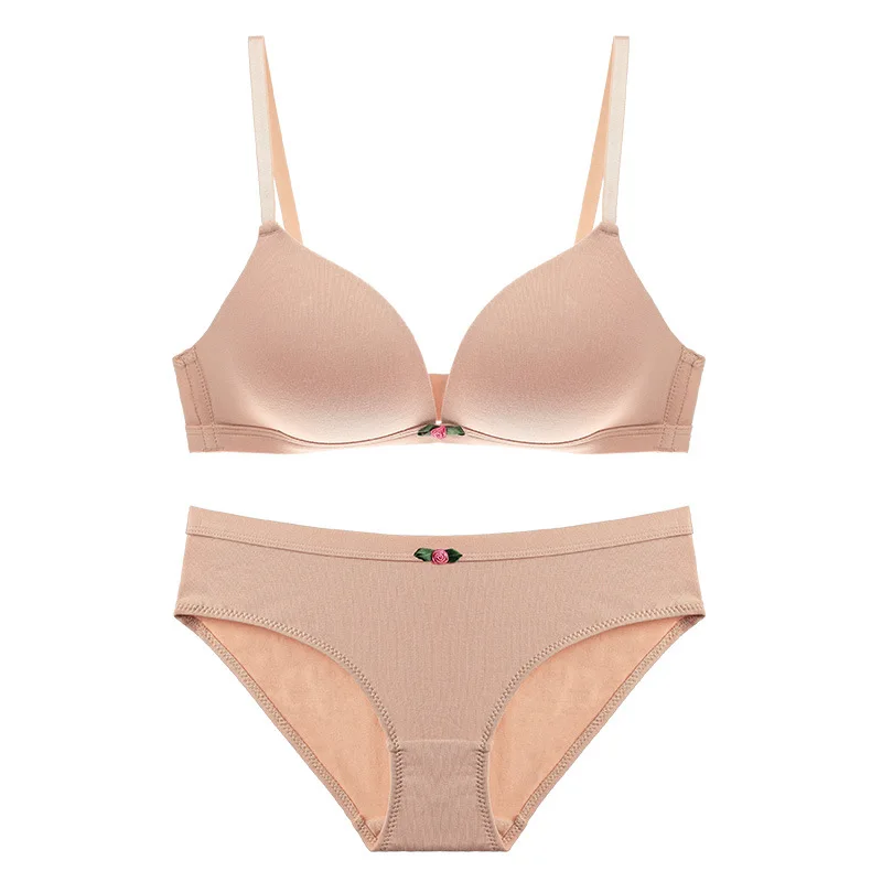 Бюстгальтер без косточек пуш ап сексуальный бюстгальтер набор Одноцветный Цвет