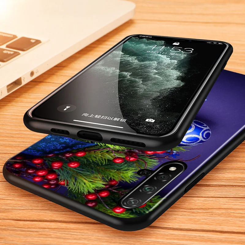 

Christmas Style Art for Huawei Honor 30 20 10i 10 9C 9A 9S 9X 9N 9 8X 8A 8 7A 7C Pro Plus Lite Black Phone Case