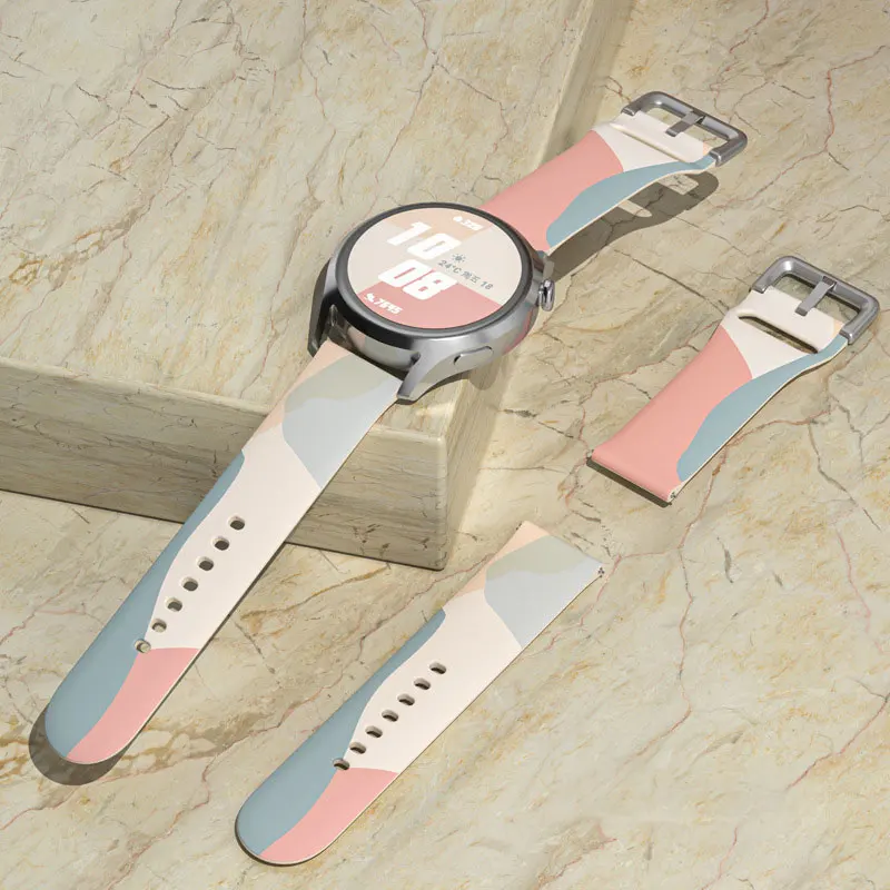 

Ремешок силиконовый Morandi для Samsung Galaxy watch 5/4 46 мм/Active 2 42 мм/Huawei watch GT GT2 для Amazfit Bip band, 22 мм 20 мм