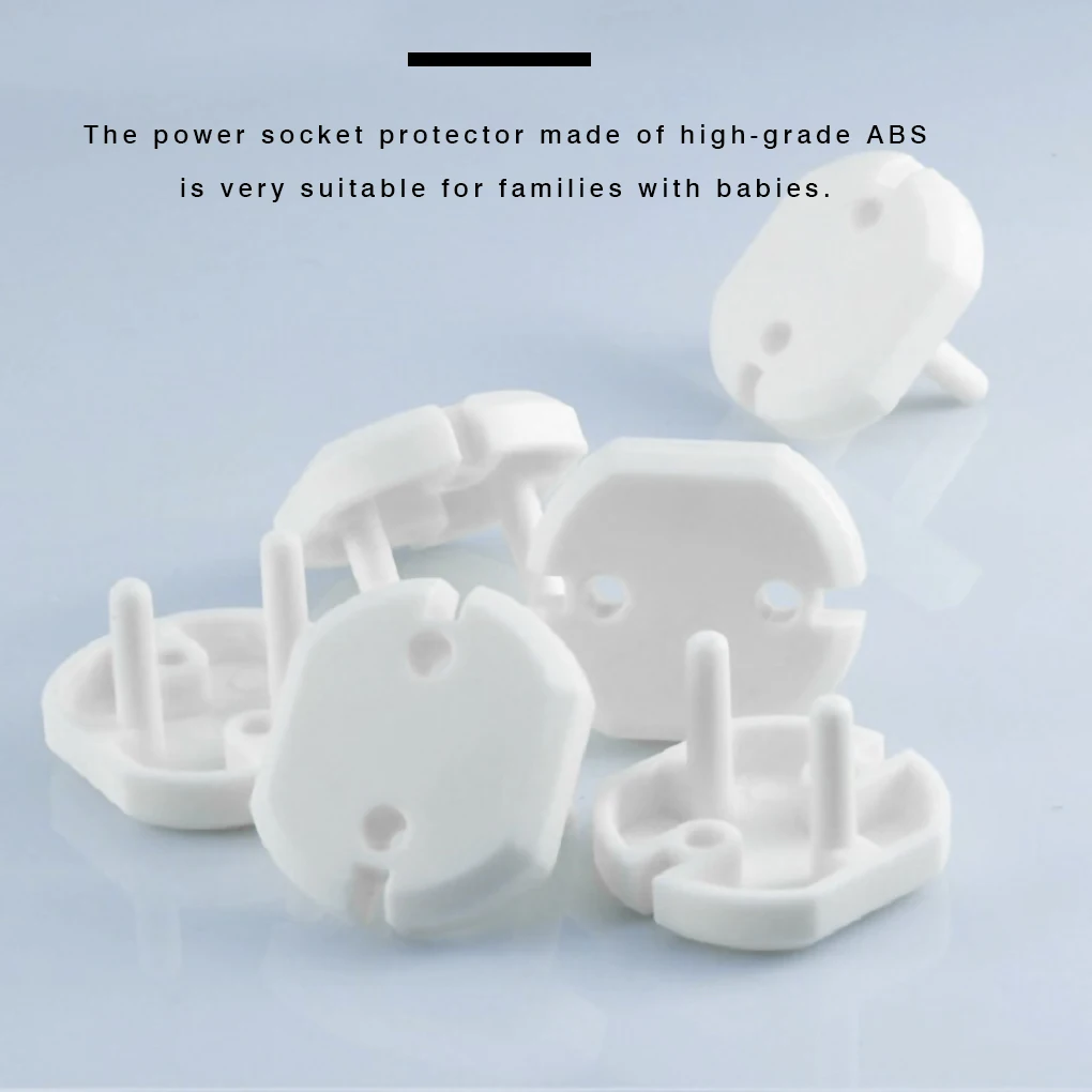 

10pcs EU Power Socket Electrical Outlet Baby Kids Child Safety Guard Protection Anti Electric Shock Plugs Protector Rotate Cover