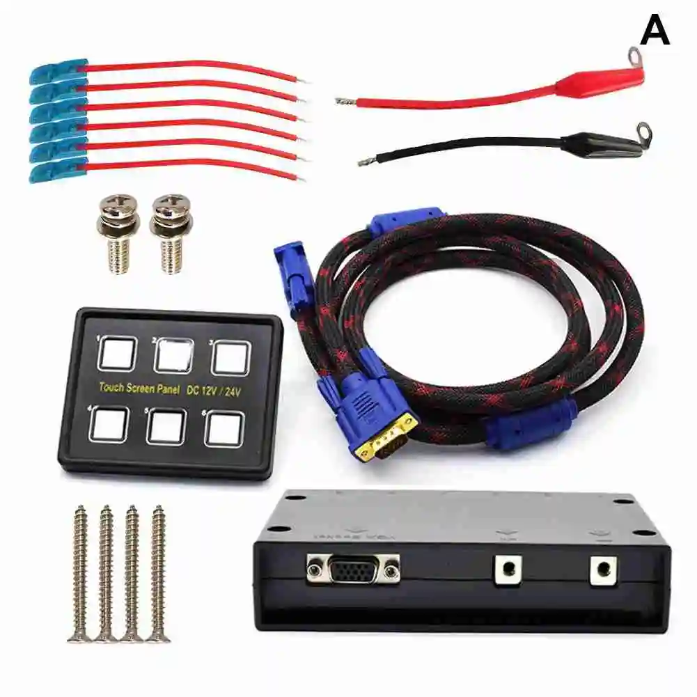 

Car modification touch screen switch Bluetooth control box LED touch screen control panel for cars, boats and trucks