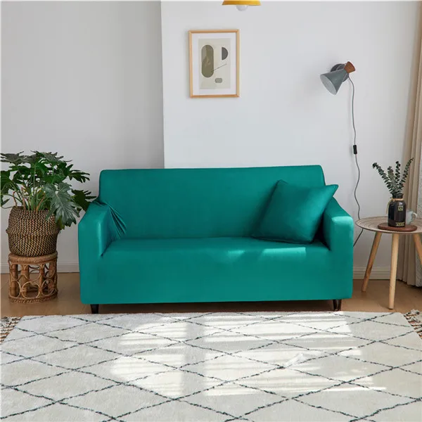 Color 5 Новые однотонные Цвет эластичный диван-крышка для Гостиная секционный угловой диван Чехол для дивана стоматологическое кресло крышка протектор 1/2/3/4 местный - Цвет: Color 5