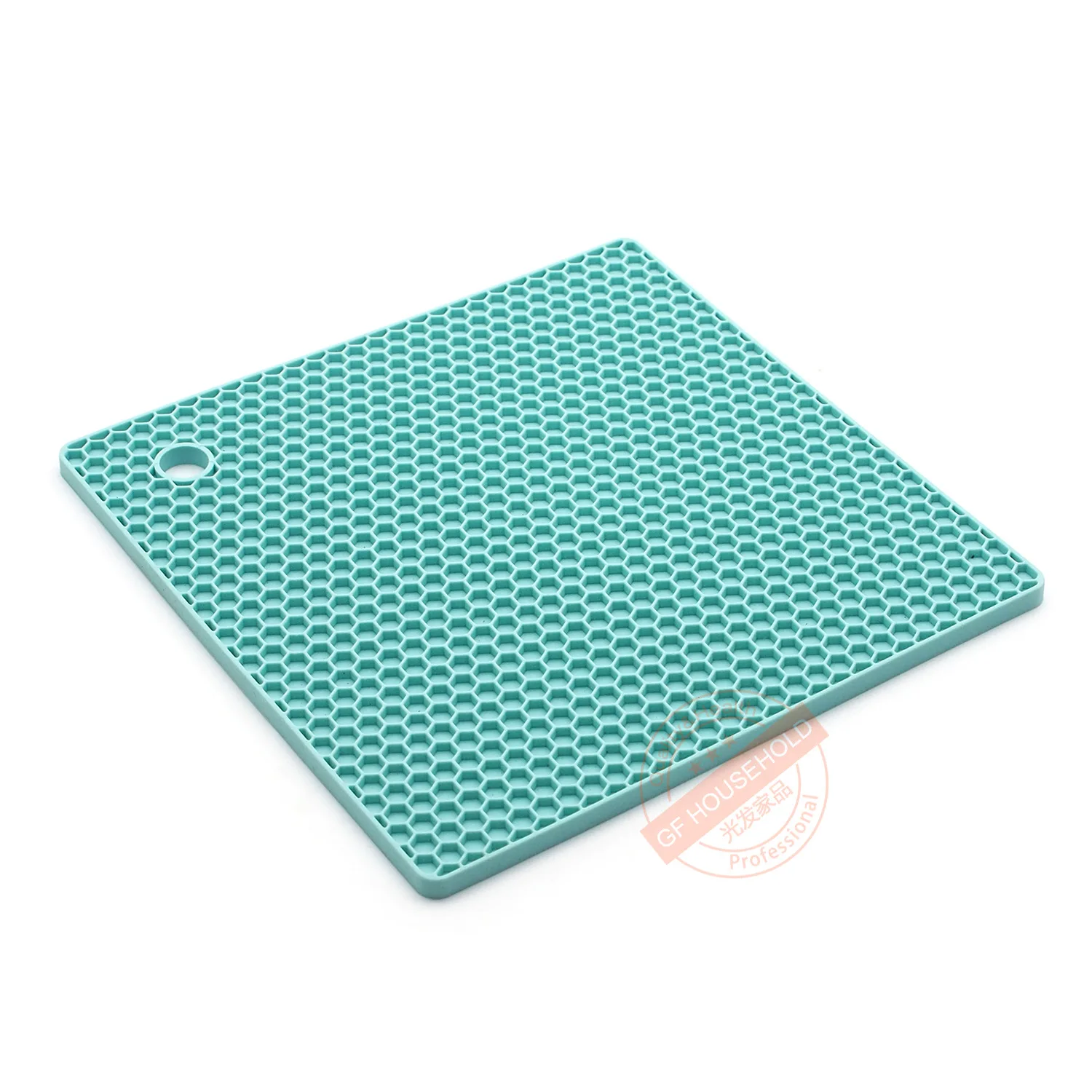 

Silicone Square Heat Insulation Placemat Anti-scald Coaster Honeycomb Non-slip Mat Waterproof Teapot Mat Kitchen Table