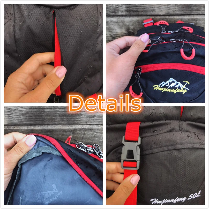 hiking backpack 50l rucksacks waterproof backpack men outdoor camping backpack gym bags travel bag women large sport bags free global shipping