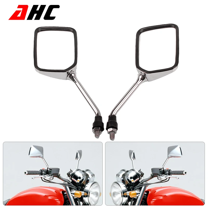 10 мм мотоцикла высокое качество металла зеркало заднего вида для Honda Hornet 250 600 900