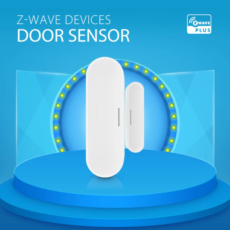 

Z Wave двери магнитный датчик, для двери открытый закрытый детекторы сигнализации дома совместим с Z-wave 300 500 700 серии датчик двери окна