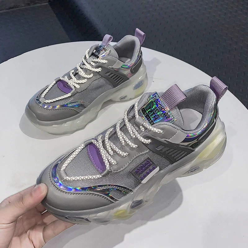 

2021 Summer Woman Platform Sneakers Chunky Casual Shoes Women Fashion Running Trainers Female Vulcanized Shoes Luxury Designers