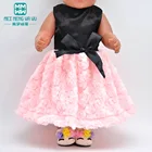Одежда для кукол 43 см, детская игрушка, кукла для новорожденных и американская кукла, модная розовая юбка, платье принцессы
