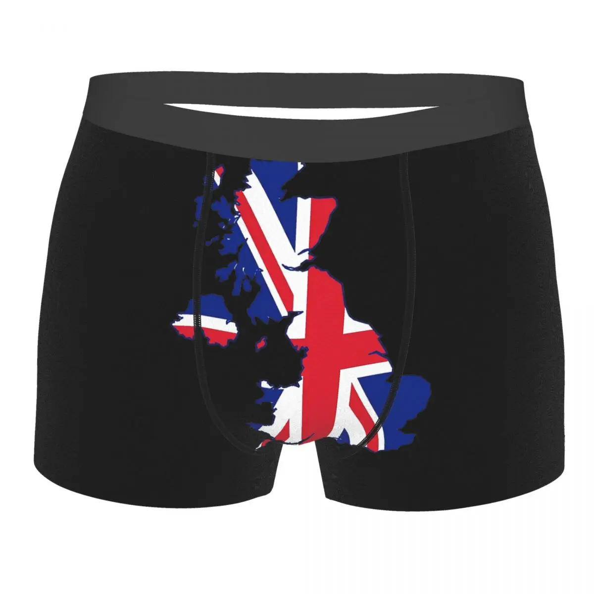 

Flag Map Of The United Kingdom Men's Boxer Briefs R301 Funny Novelty elastic pants for men