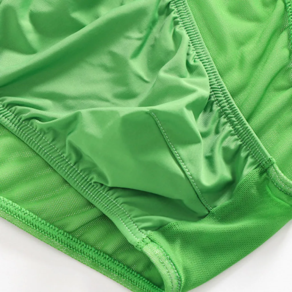 Мужские ультратонкие трусы сетчатые полупрозрачные простые и удобные дышащие