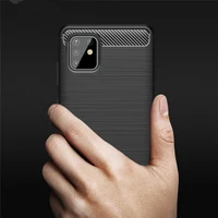for samsung galaxy note 10 plus case matte carbon fiber shockproof soft tpu silicone cover for samsung note 10 note10 couqe