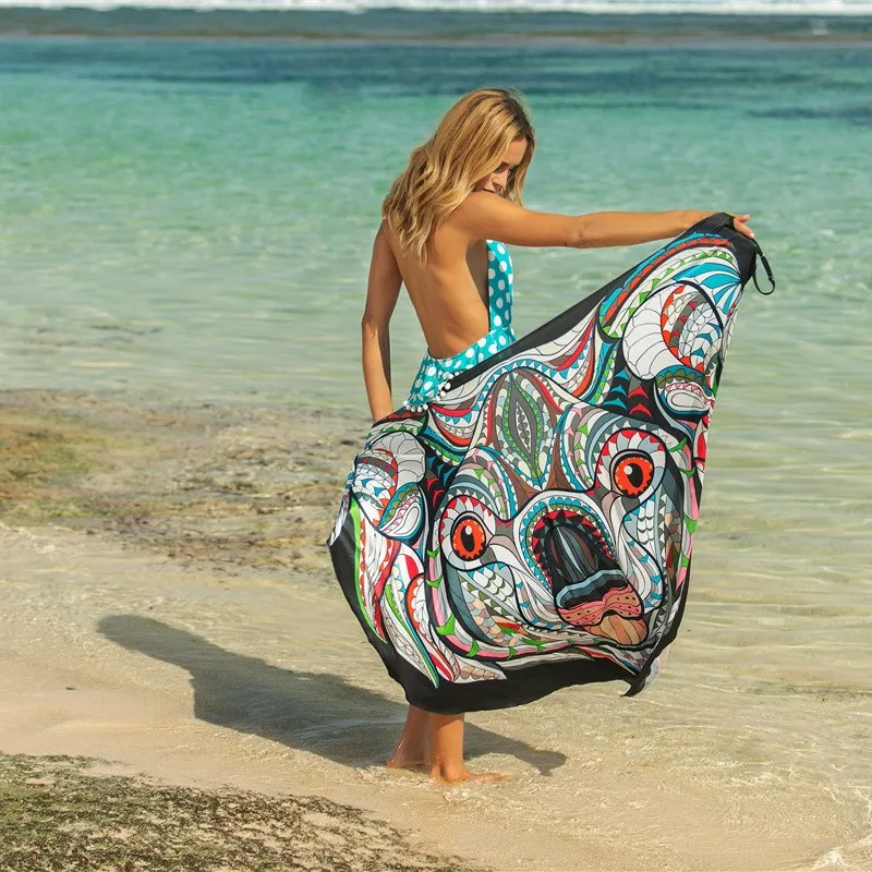 bikini cover up womens spaghetti strap butterfly skeleton print cover dress backless bikini swimwear wrap beach dress free global shipping