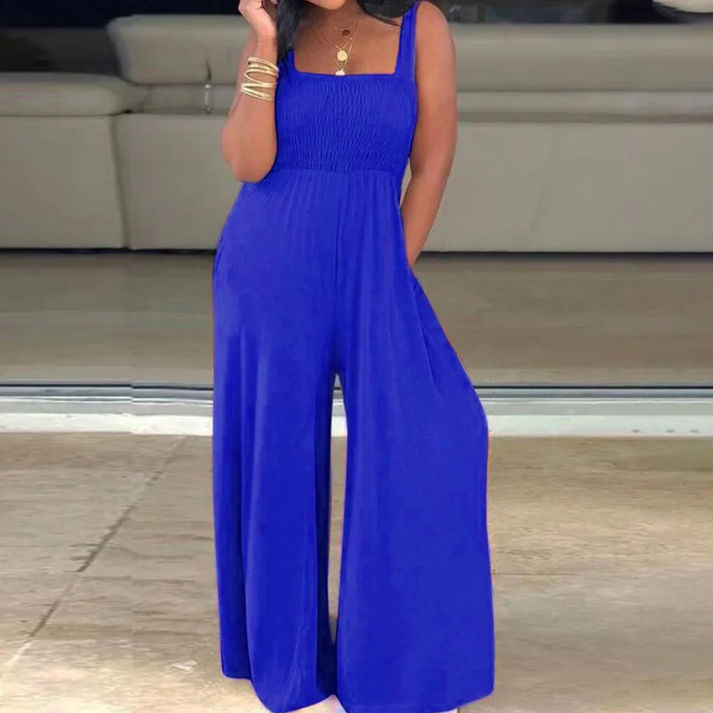 

Jumpsuits Causal Solid Loose Women Jumpsuits