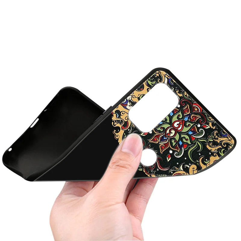 Relief Case For Meizu M6 Note Flower Emboss Silicone Covers M6T M5 M5C Pro 7 Plus Cases Floral Coque Capa | Мобильные телефоны и