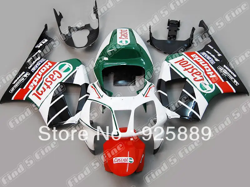 

white red green black for HONDA VTR1000 SP1 RC51 VTR 1000R RVT 1000 R RVT1000 ABS fairing kit