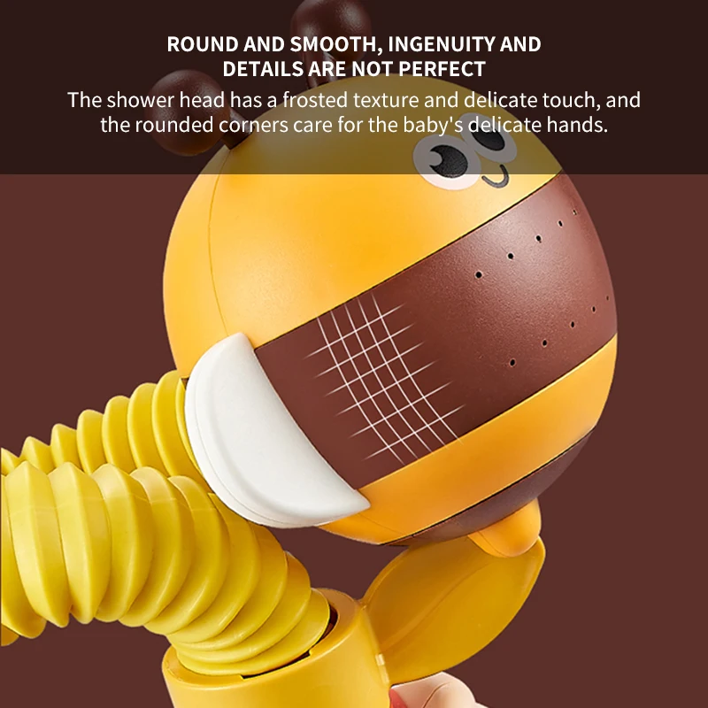

Baby Bath Shower Head Spout Rinser Kids Shower Bathroom Bathtub Toy Baby Bath Toy Cute Electric Bee Water Pump Adjusted Hose