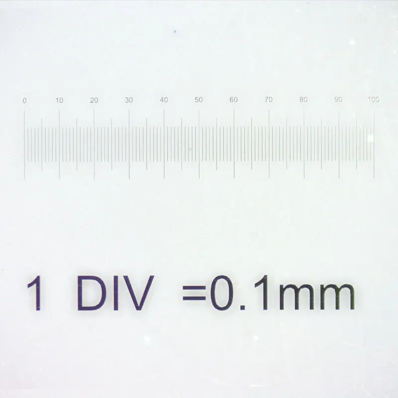 Горизонтальный микрометр со шкалой стеклянный микроскоп 0 01 мм | Инструменты