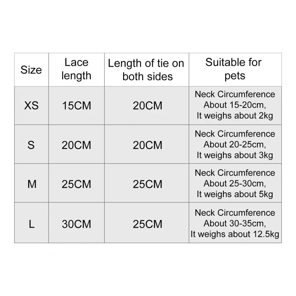 

Breathable Cat Kerchief Universal Anti-stain Polyester Cotton Cute Pet Dog Lace Bib for Kitten Cats Small Dogs Collars Decor