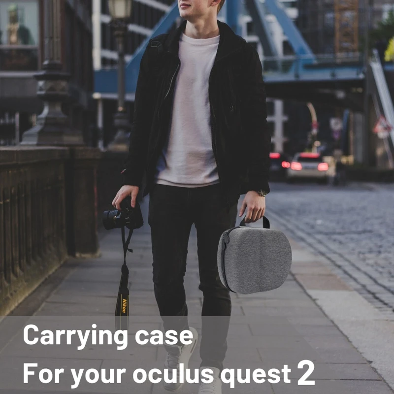 

Hard Protective Cover Storage Bag Carrying Case for -Oculus Quest 2 VR Headset
