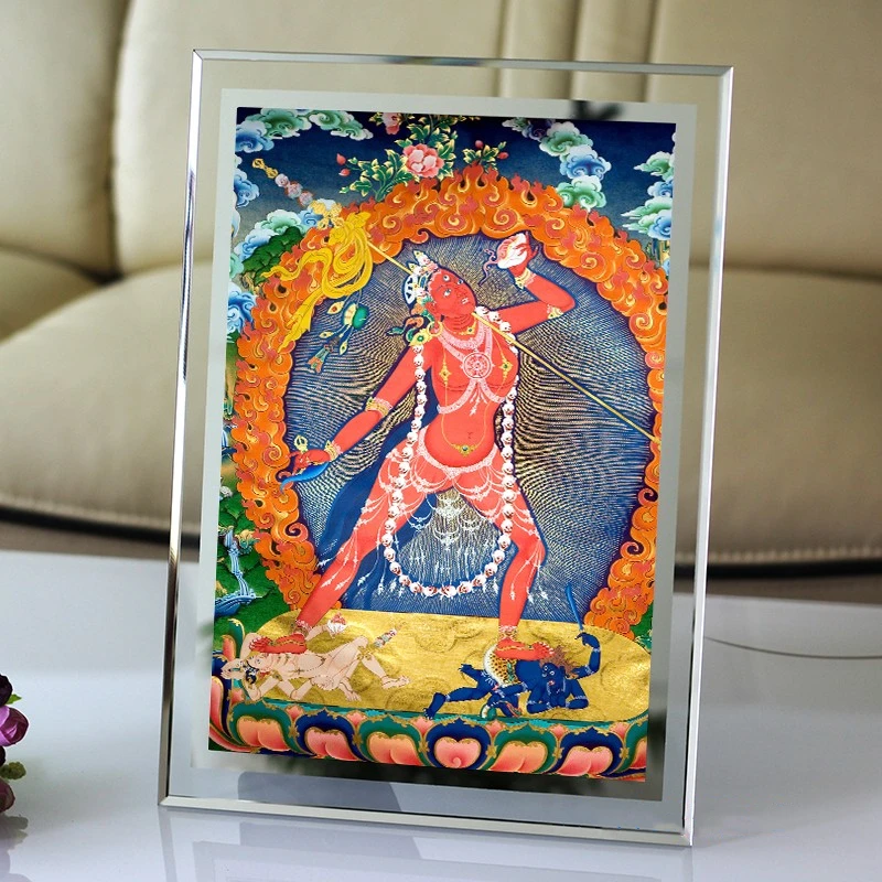 

Vajra Yoga mother portrait, photo paper plastic packaging, Tantric Thangka - HD special picture, photo frame setting stage
