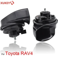 xukey car horn snail type horn for toyota rav4 2000 to 2020 12v loudness 110 125db auto horn long life time high low klaxon