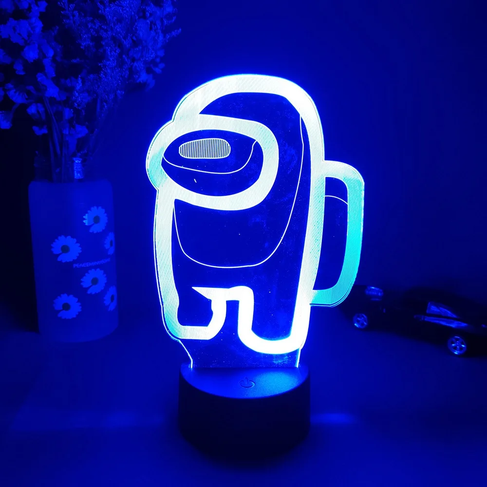 

Colorful Night Light Creative LED Visual 3D Illusion Desktop Lamp Coffee Table Home Desk Decor Atmosphere Bedside Night Lamps