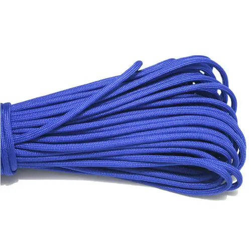 

30.5m 100ft 550lb Paracord Cord Parachute Lanyard with 7 Core Strand Rope 4mm Dia for Camping Hiking Outdoor Home Solid colors
