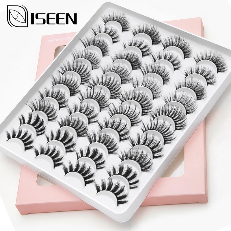 Ресницы Накладные ISEEN 3D из натурального меха норки для ежедневного макияжа