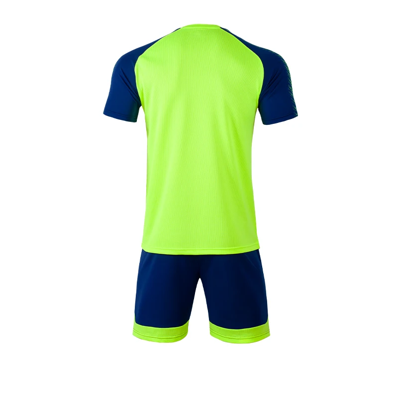 Мужская синяя Футбольная Футболка с коротким рукавом форма для взрослых детская