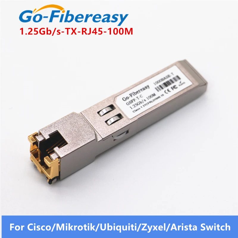 Модуль SFP RJ45 гигабитный 1000сбит/с TX медный коммутационный модуль совместимый с