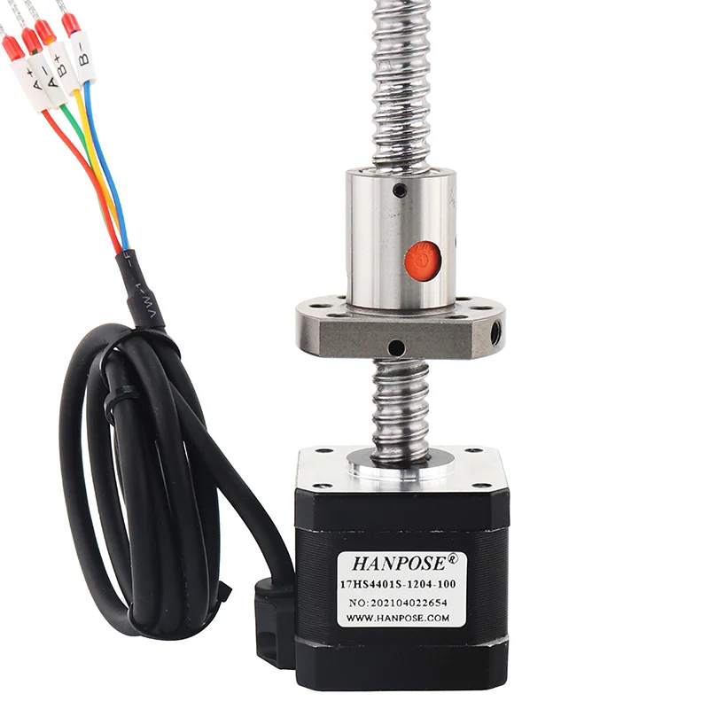SFU1204 шнековый двигатель nema17 шаговый 1.7A 40N. См 17hs4401S 12 мм диаметр 42BYGH для