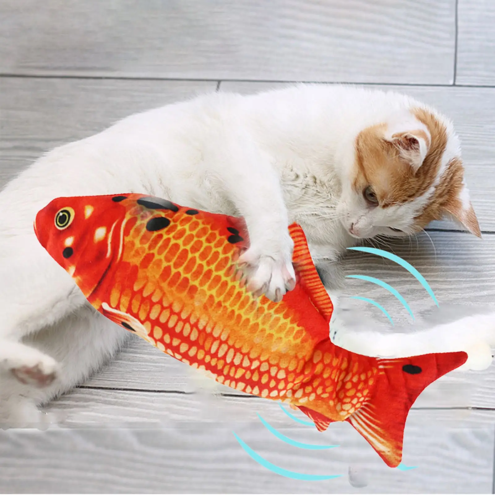 

Электрическая игрушка-рыбка С Кошачьей Мятой для укуса, жевательная игрушка для кошек, товары для домашних животных