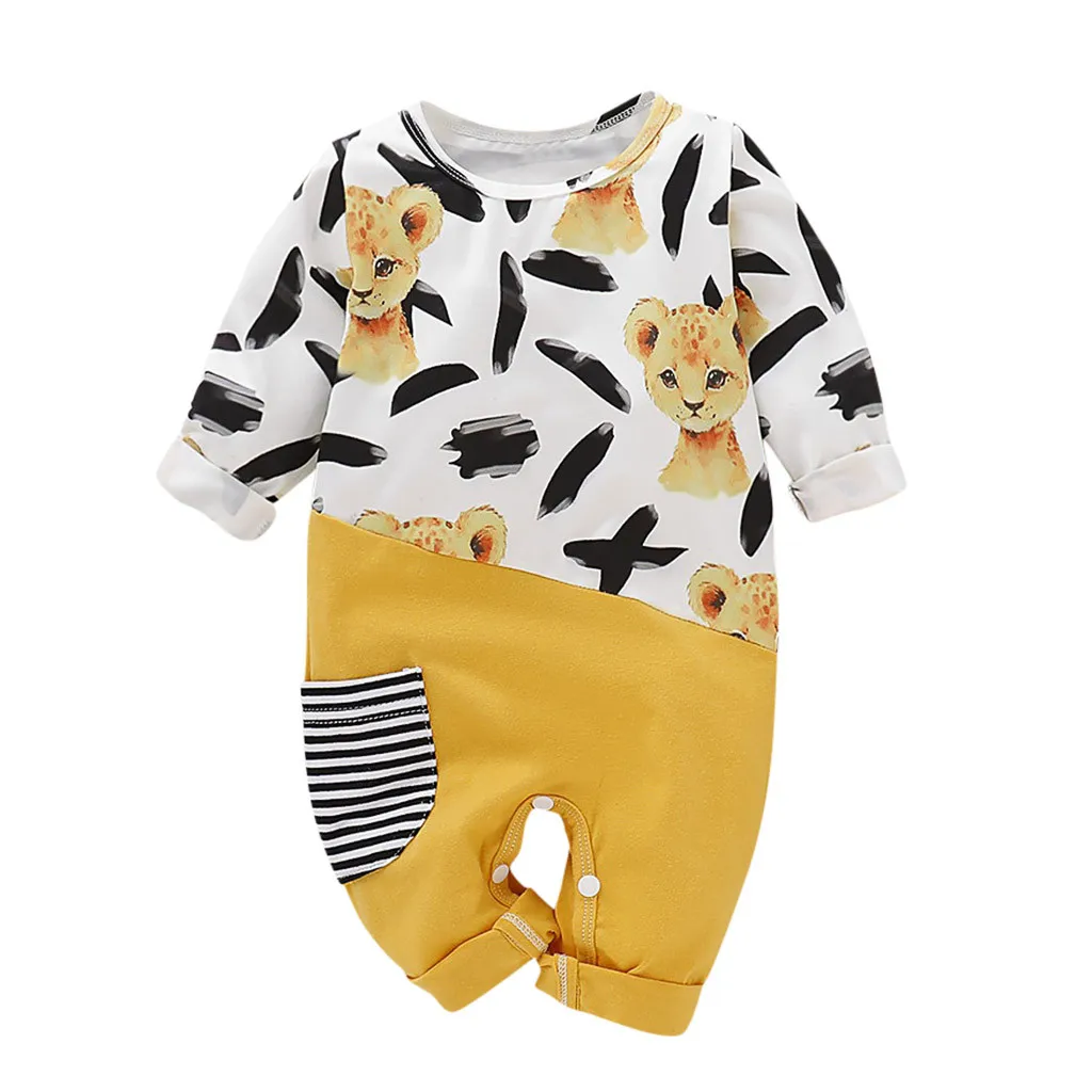 Зимняя одежда для младенцев Одежда маленьких девочек и мальчиков с длинными