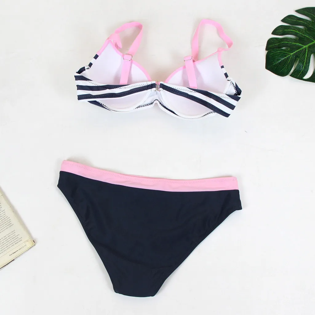 

Women's Swimming Suit 2021 Padded Push-up Bra Bikini Set Swimsuit Bathing Suit Swimwear Beachwear high waisted Bikini set@5